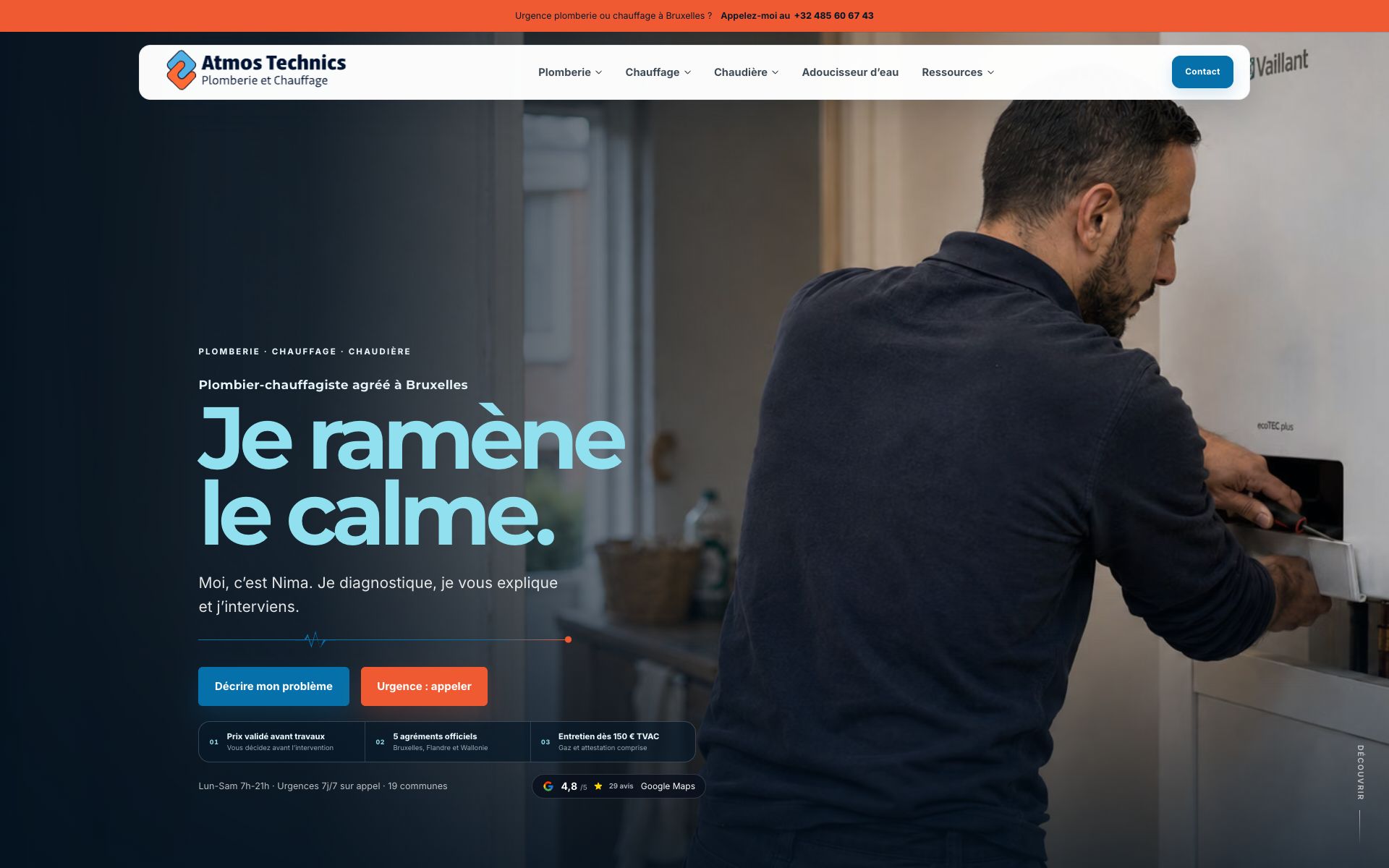 Aperçu du site Atmos Technics