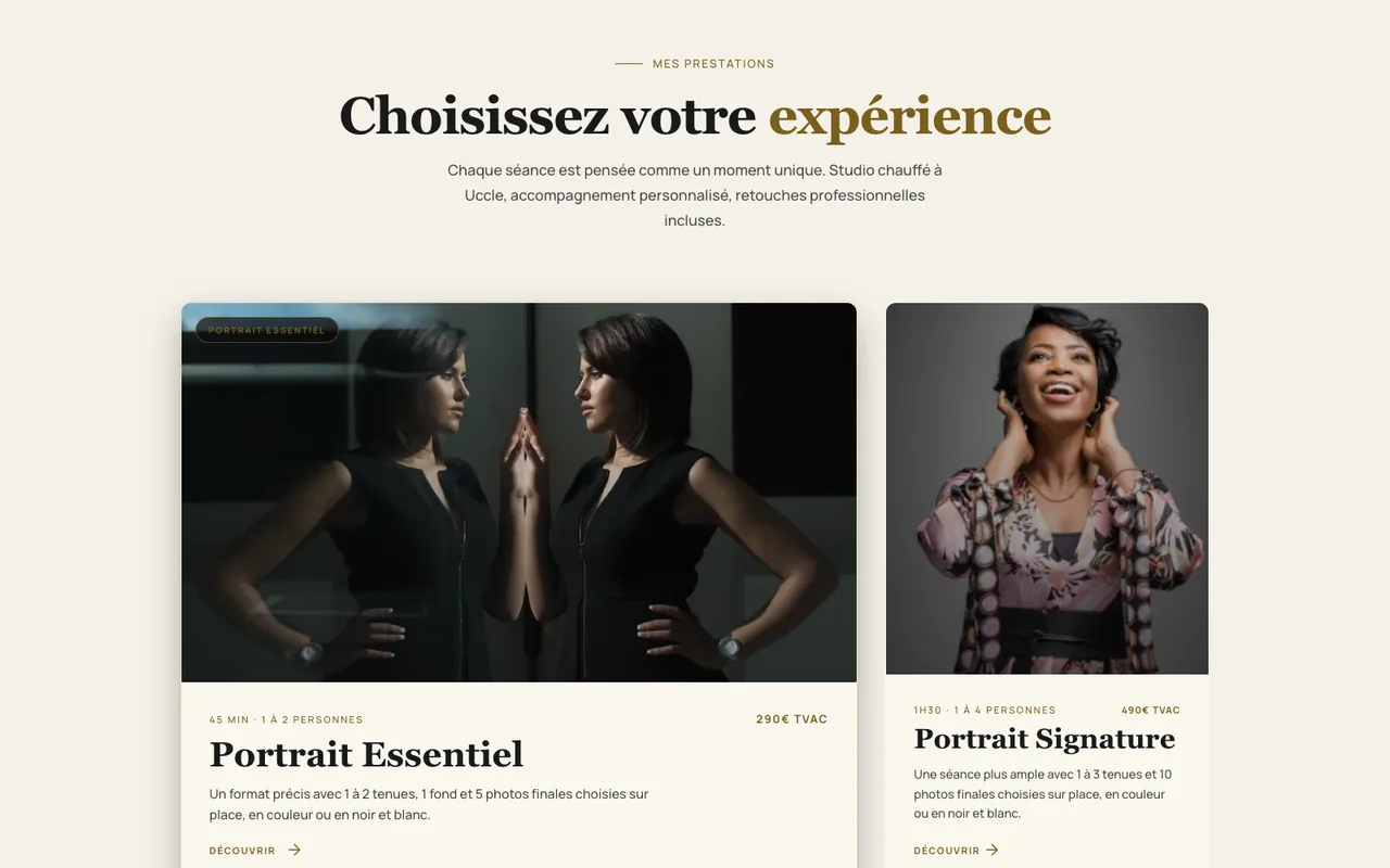 Kanaftchian : relier les offres à la réservation. Capture de la section publique.