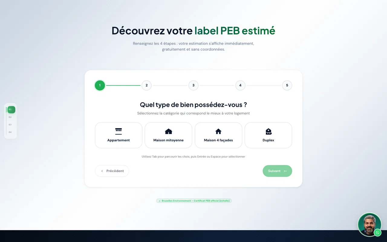 PEBify : estimer une classe, avec ses limites. Capture de la section publique.