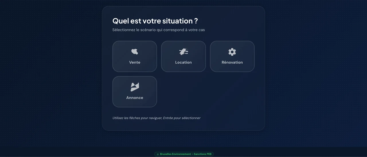 Calculateur d'amendes : outil interactif créé pour pebify.be